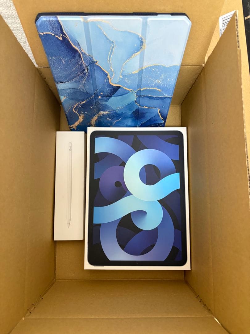 Ipad air 第4世代　カバー　ケース　ジャンクのアップルペンシル付