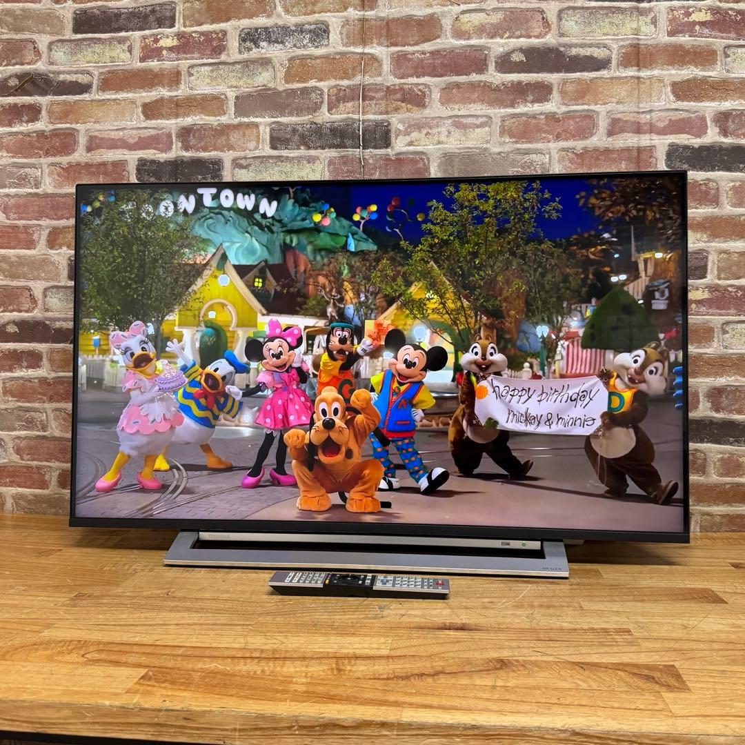 東芝 43V型 4Kチューナー搭載 液晶テレビ レグザ 43M530X W録画○