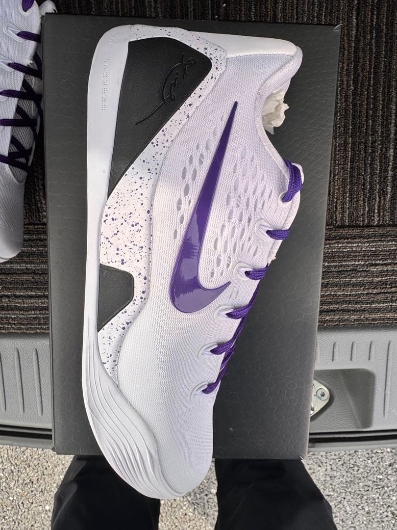 Nike Kobe 9 コービー9 バスケットボールシューズ ホワイト/パープル