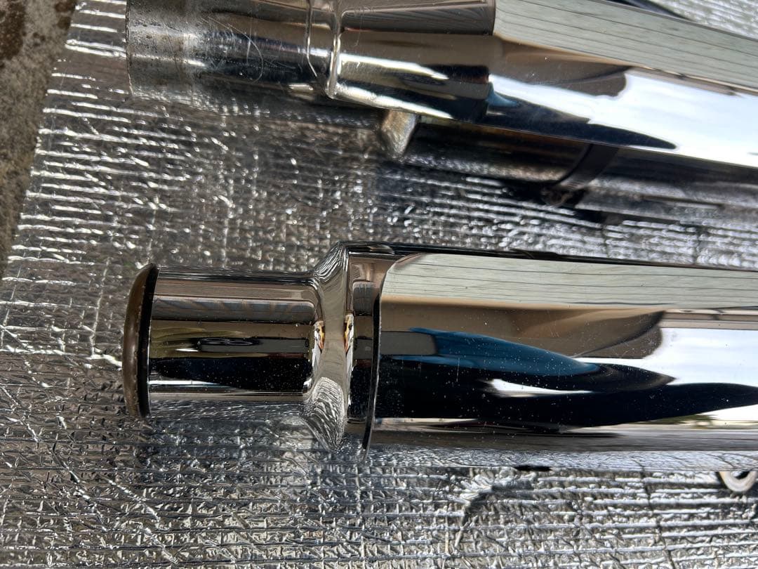 ハーレー用モーターステージ　ブラスマフラー 訳あり品