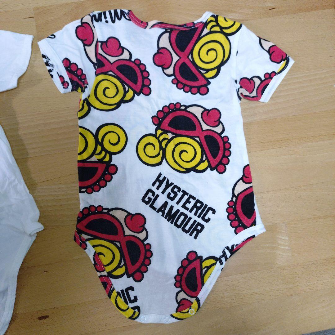 ヒステリックミニ ロンパース size70 白 ホワイト 2着セット 半袖