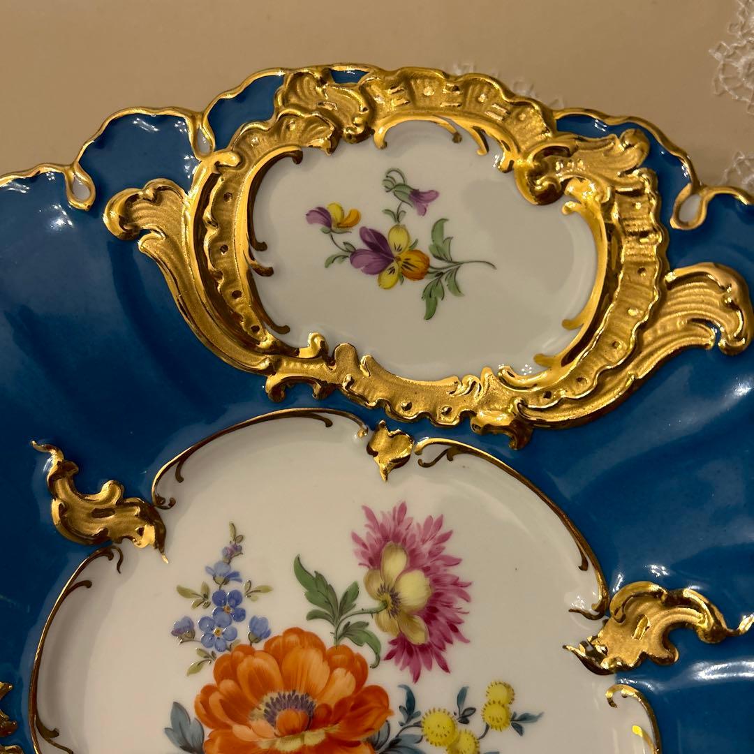 レア　マイセン　グランツゴールド飾り皿