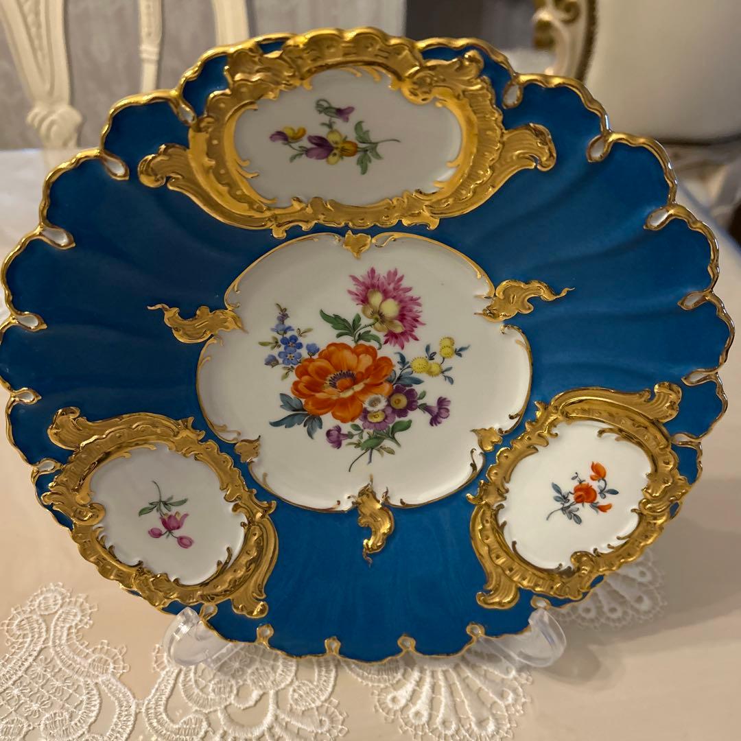 レア　マイセン　グランツゴールド飾り皿