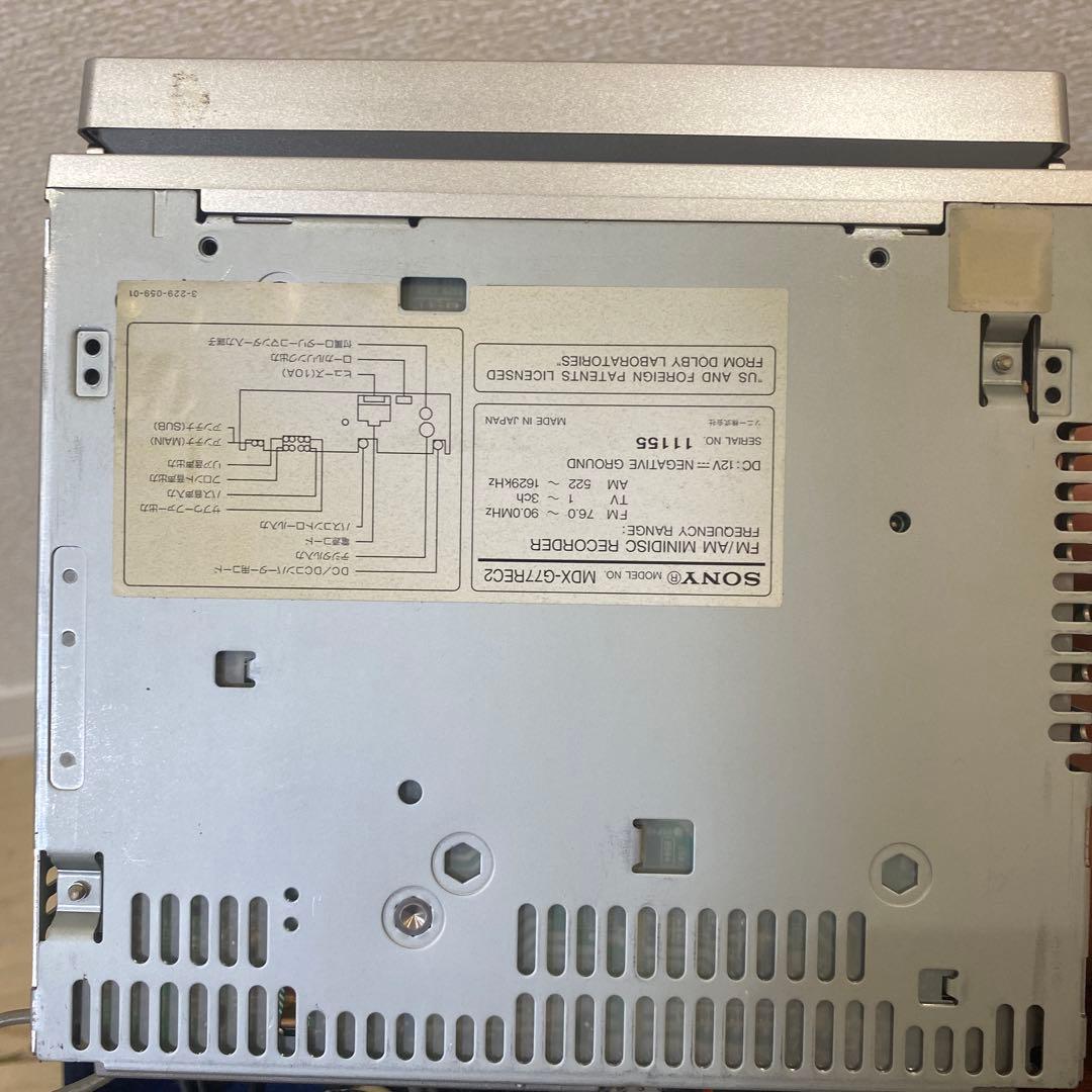 SONY MD/CDデッキ 光デジタル出力