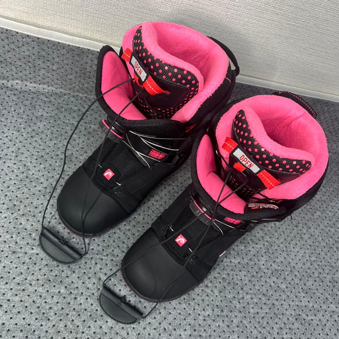 数回使用 人気サイズ24.5cm HEAD FIVE WMBOA スノボブーツ