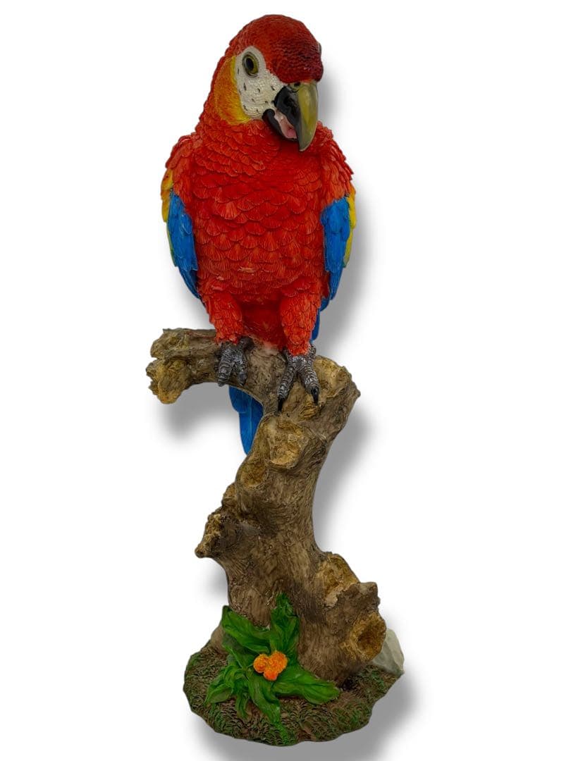 #希少種-ベニコンゴウインコ・ルリコンゴウインコ 樹脂製オブジェ 2体セット