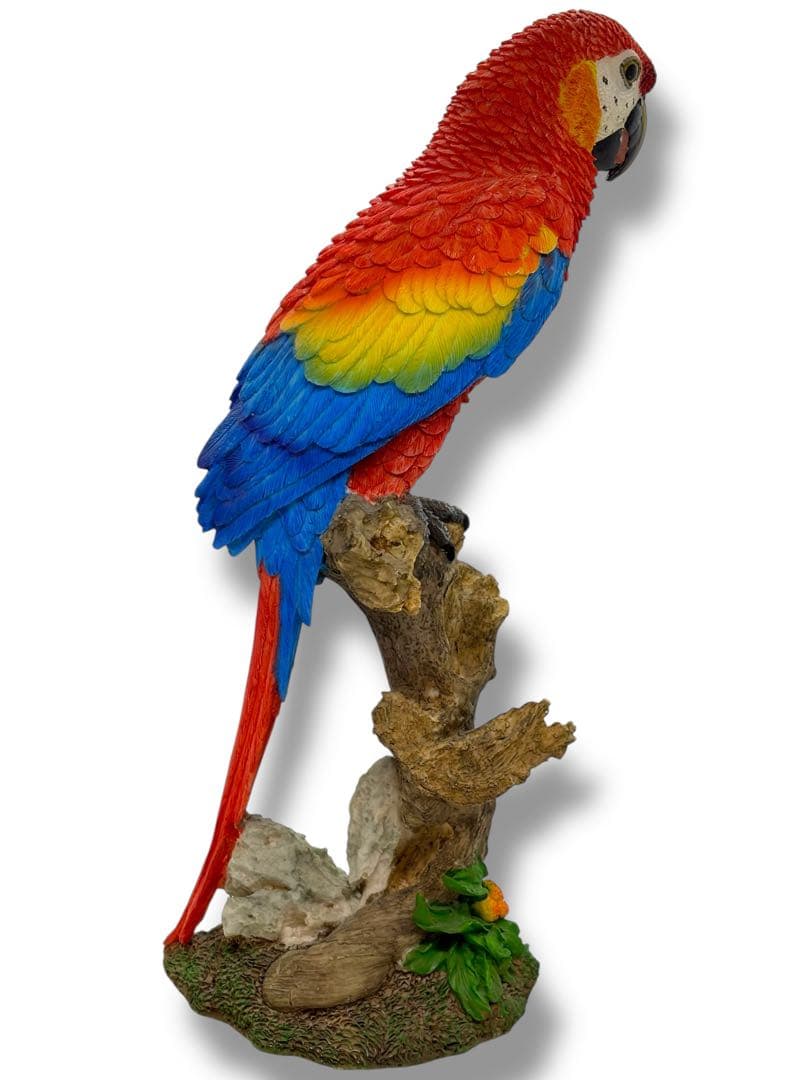 #希少種-ベニコンゴウインコ・ルリコンゴウインコ 樹脂製オブジェ 2体セット