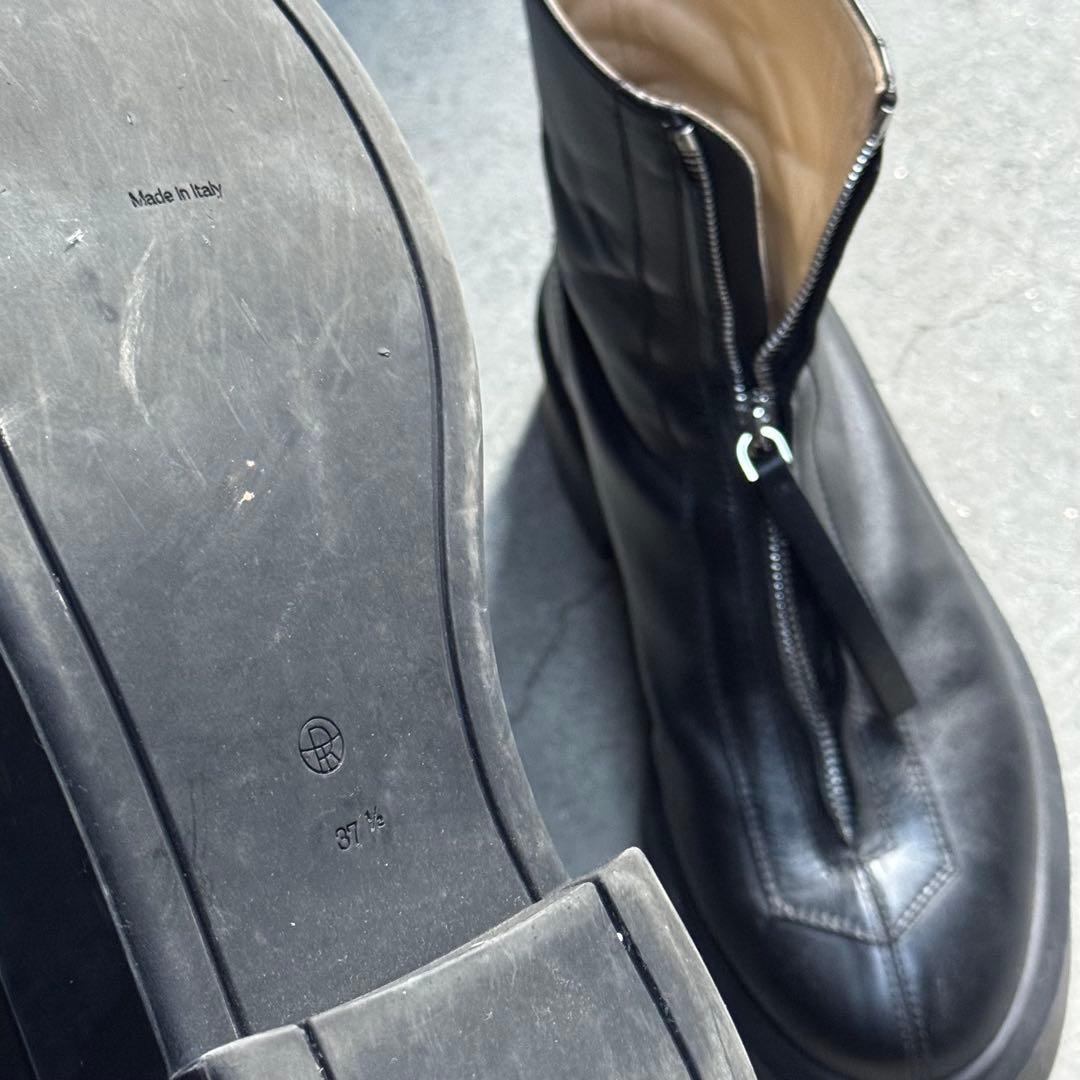 THE ROW フロントジップレザーブーツ