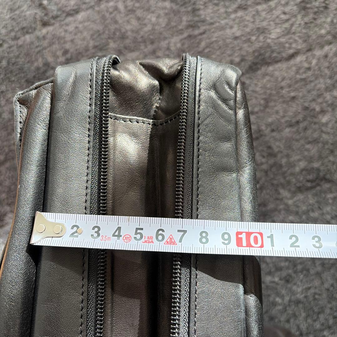 ポーター　ブラックレザービジネスバッグ