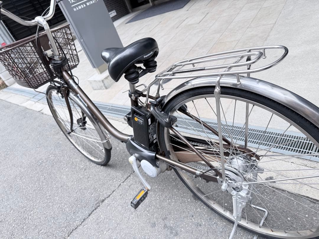 大阪府　パナソニック　電動アシスト自転車 シティタイプ ブラウン