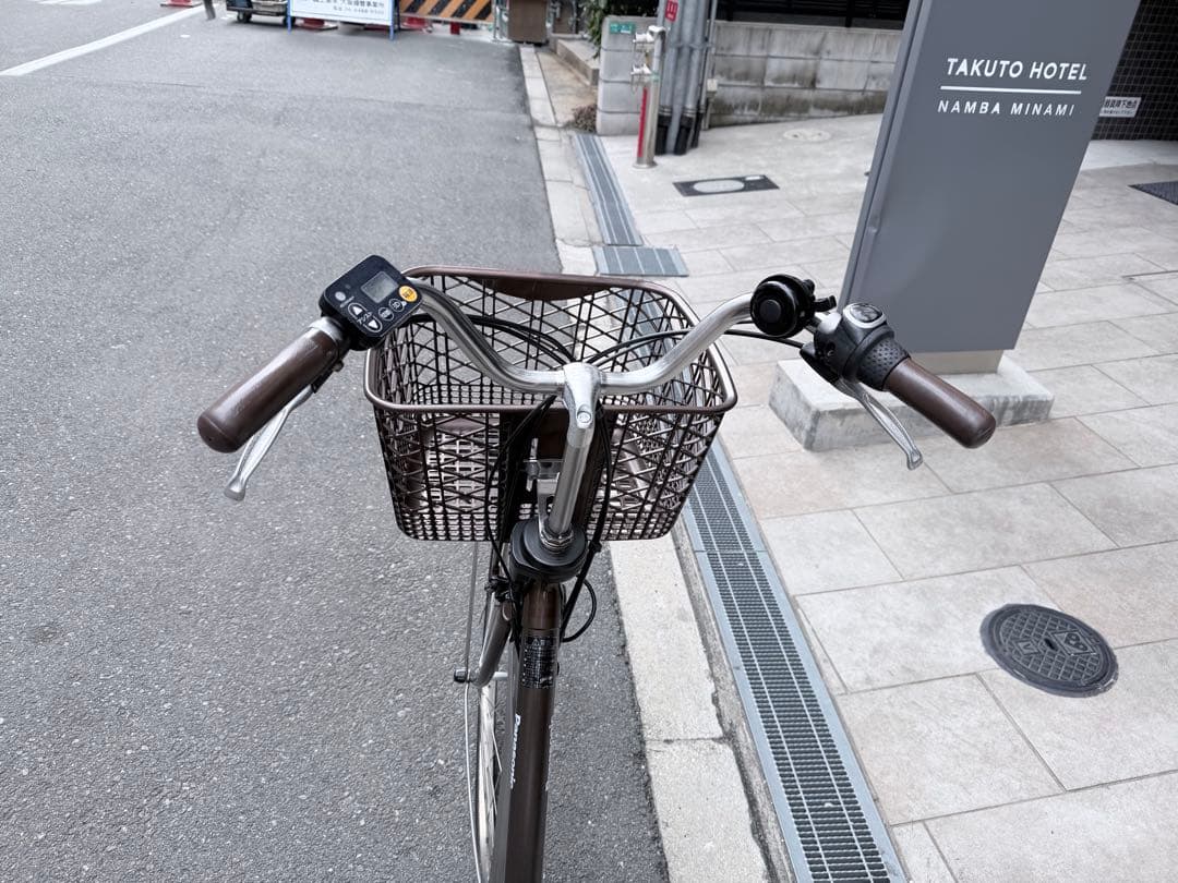 大阪府　パナソニック　電動アシスト自転車 シティタイプ ブラウン