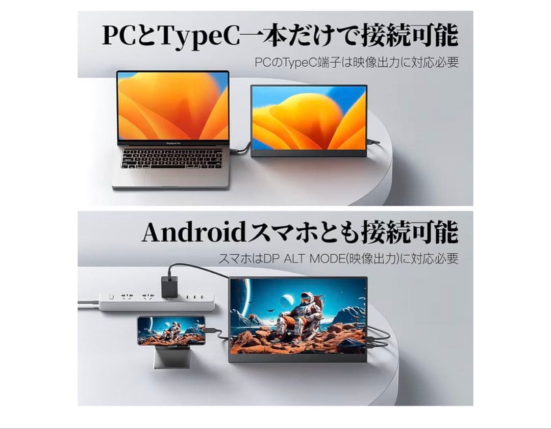 モバイルディスプレイ 13.3インチ 有機EL cocopar