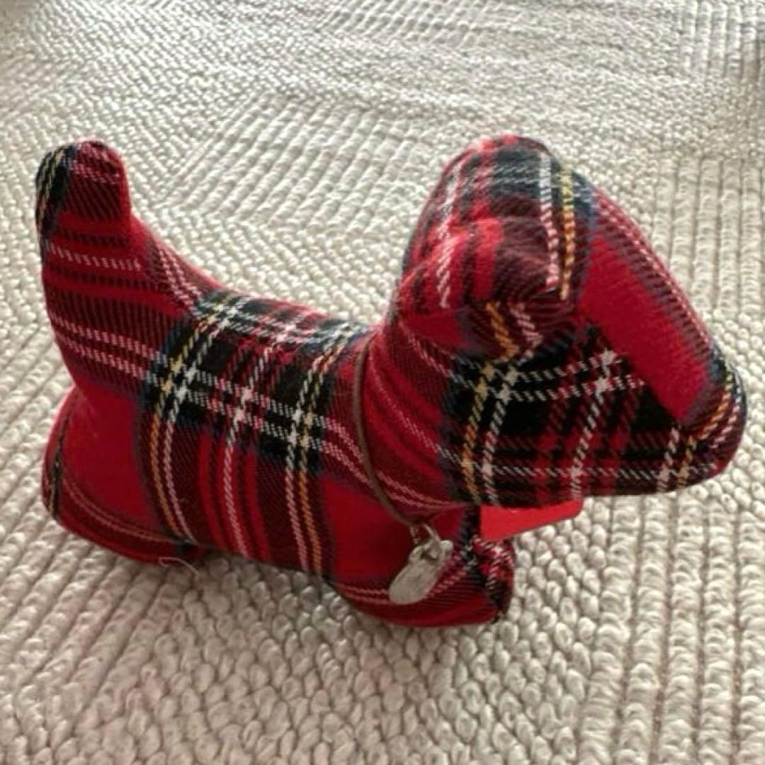 希少！モニカリチャードロンドン リトルドッグ ペーパーウェイト レッドタータン