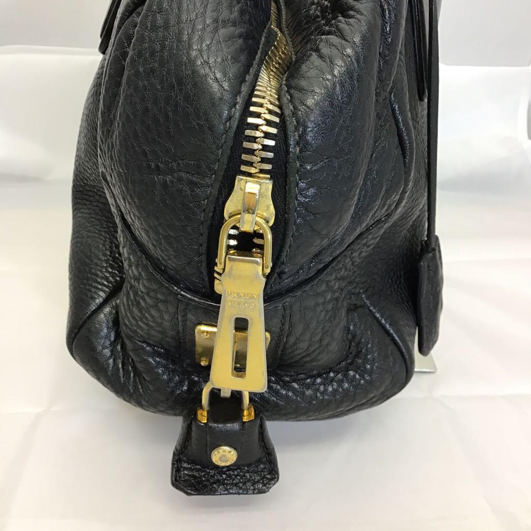 ❣️PRADAプラダ❣️レザーミニボストンバック　ヴィッテロダイノ　B3091M