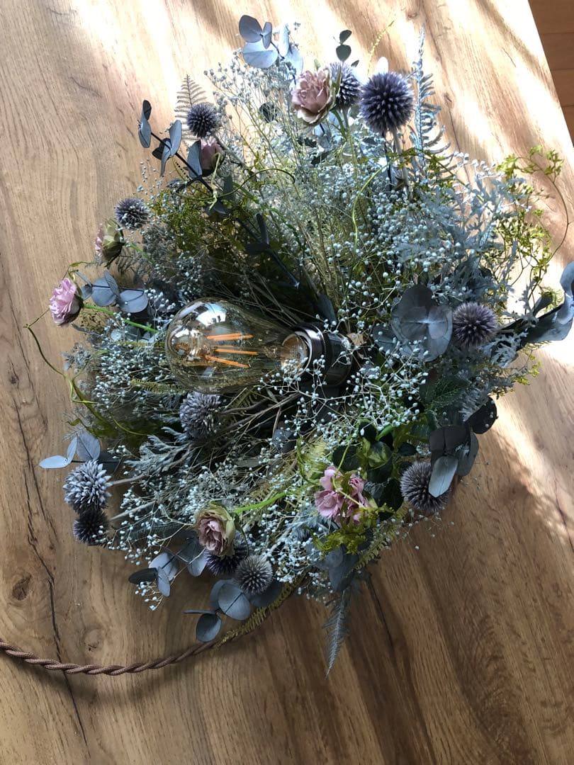 ドライフラワーライトドライフラワー照明スワッグライトペンダントライト