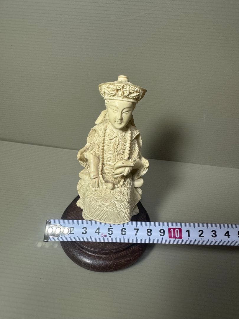 2102  皇帝像　彫刻  古美術品　 置物　細密細工　骨董