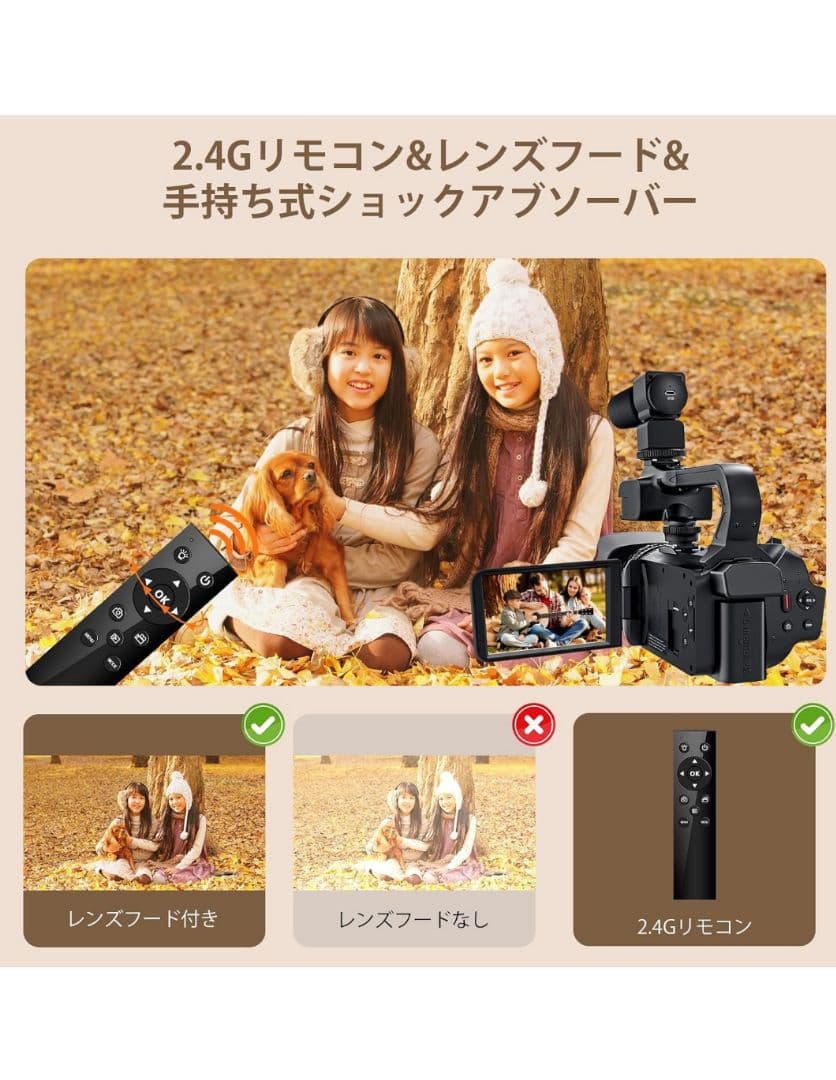 6Kデジタル ビデオカメラ ULTRA　HD Wi-Fi機能付き