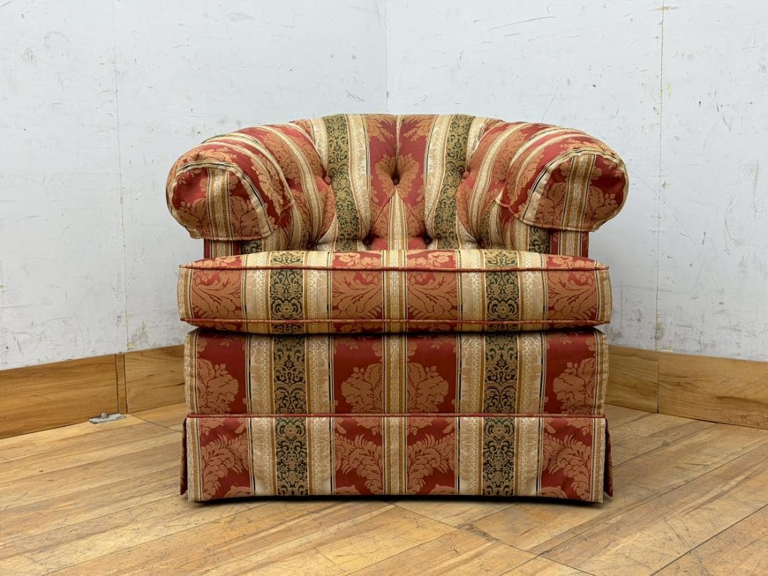T7899☆美品☆ドレクセルヘリテイジ☆UPHOLSTEY☆1人掛けソファ