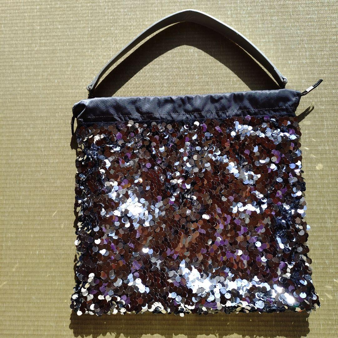 ジュンヤワタナベ　スパンコール トートバッグ シルバー