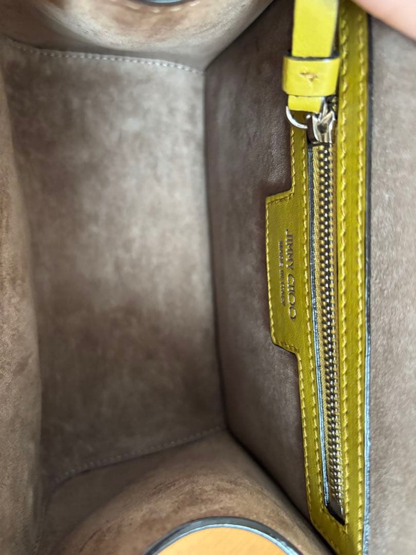 JIMMY CHOO イエローショルダーバッグ