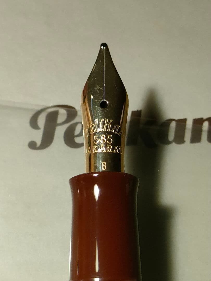 Pelikan ペリカン 万年筆 M101N トータスシェルブラウン B