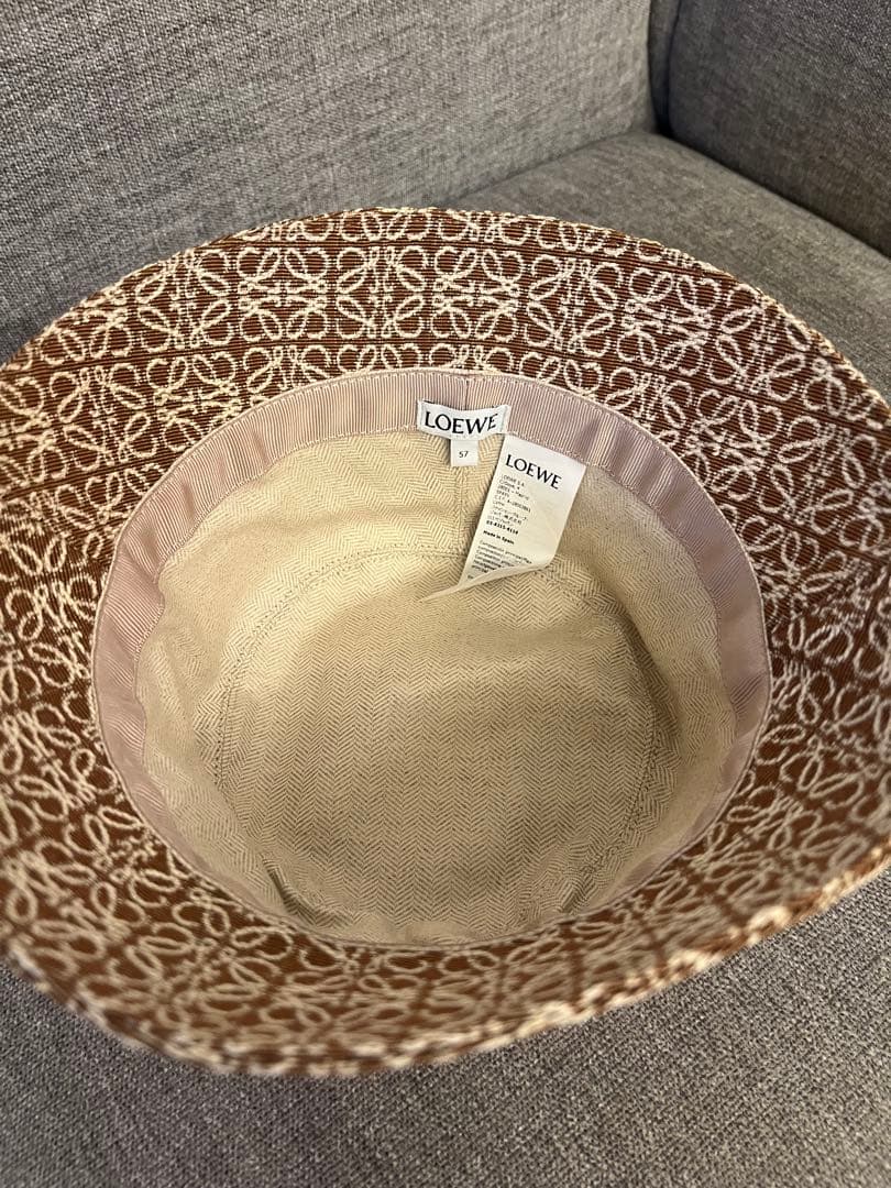 LOEWE バケットハット ブラウン