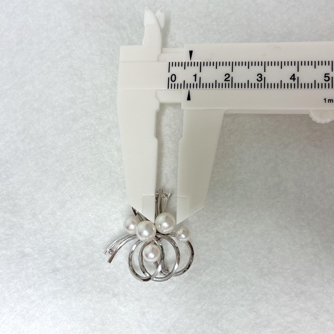 TASAKI アコヤ真珠 パール ブローチ シルバー 卒業式 入学式　上品　上質