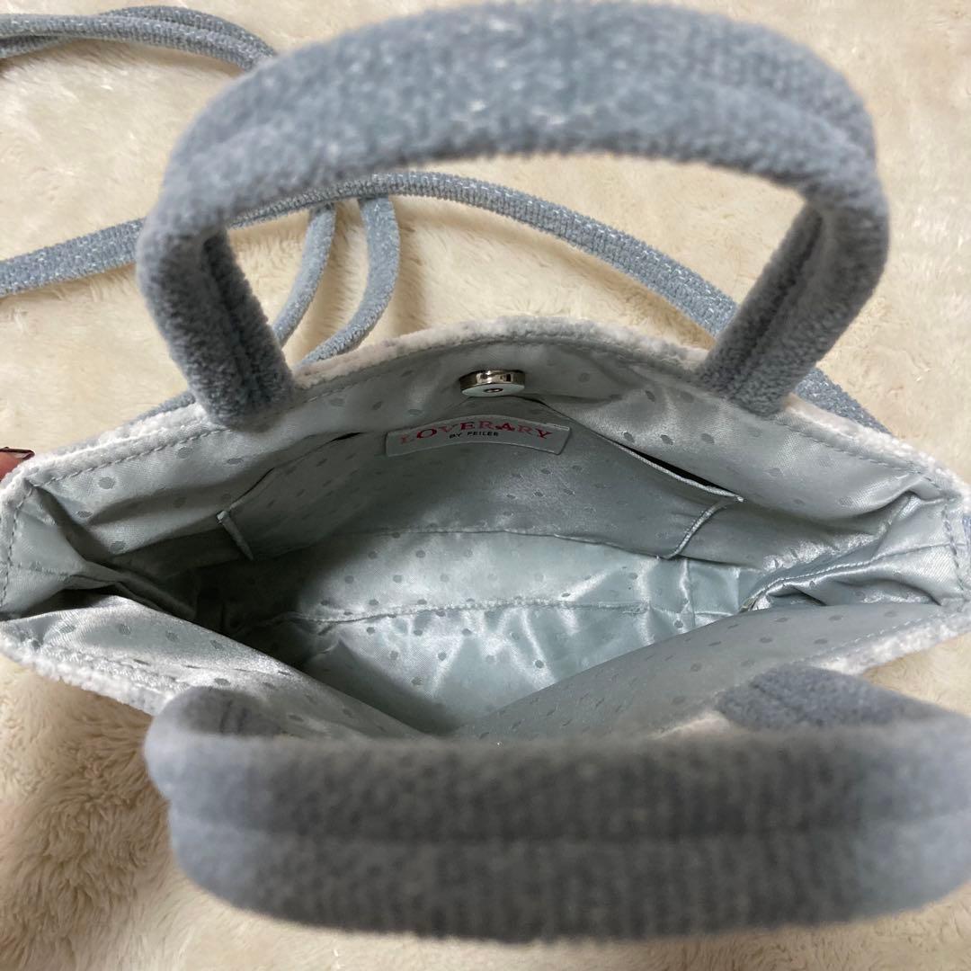美品！フェイラー　モフモフワンチャンミニバッグ&ショルダーストラップ