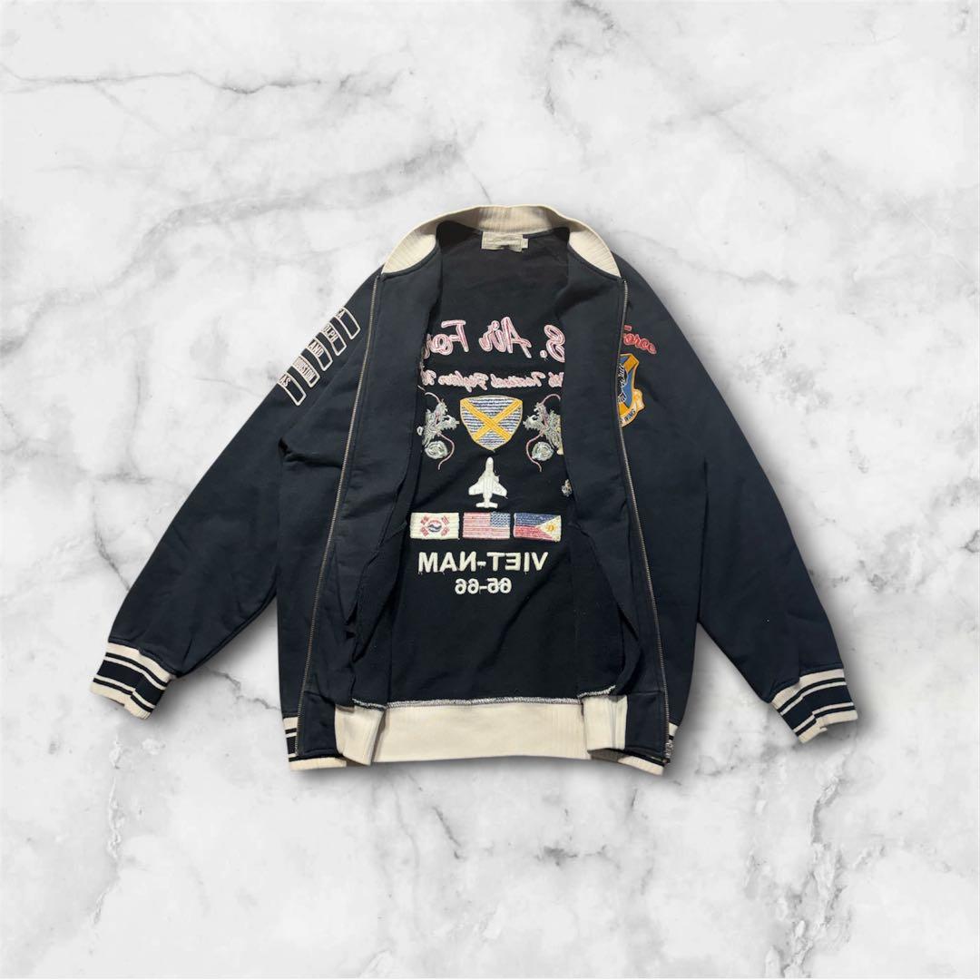 たけしAVIREX LTD U.S. Air Forceスタジャン前後刺繍