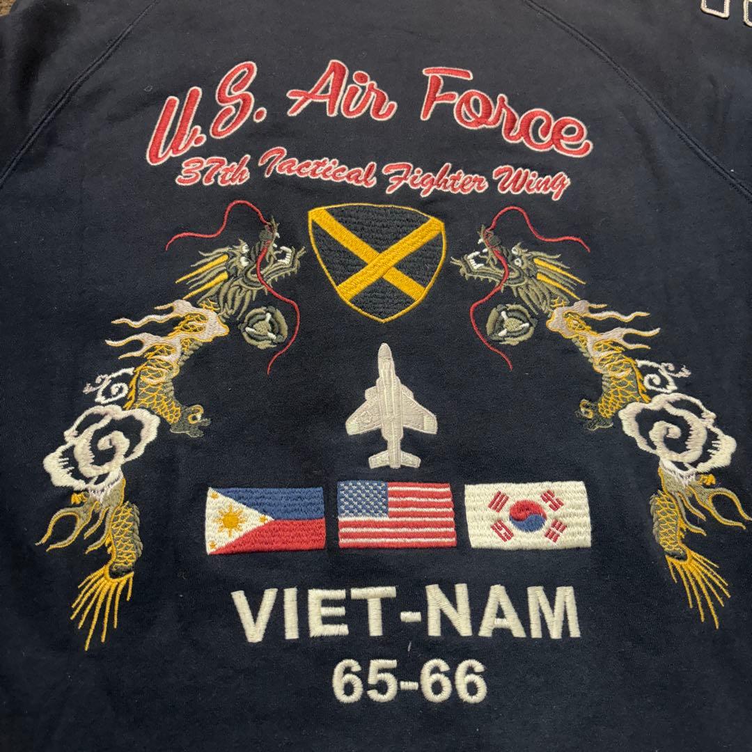 たけしAVIREX LTD U.S. Air Forceスタジャン前後刺繍
