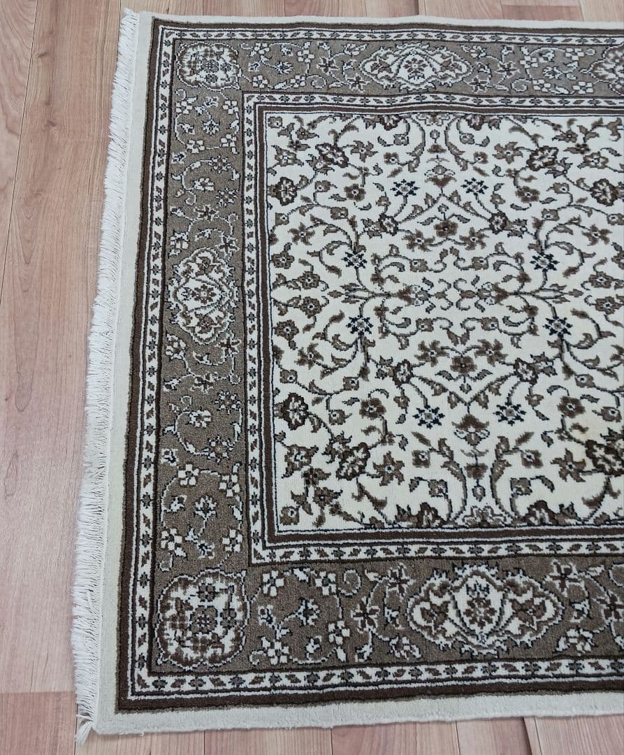 Y3350 トルコ カイセリ絨毯 ウール×コットン 手織 177×118㎝