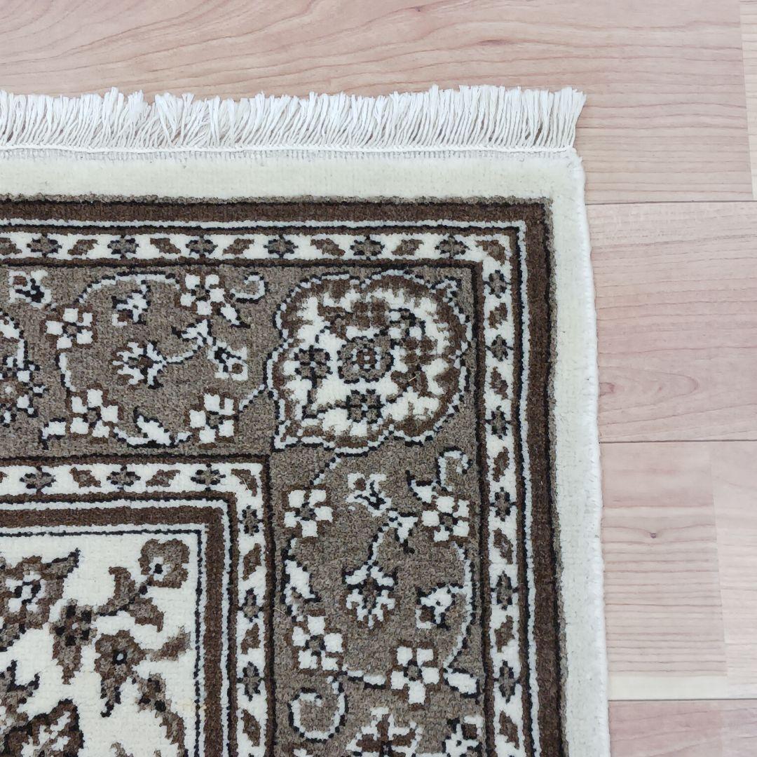 Y3350 トルコ カイセリ絨毯 ウール×コットン 手織 177×118㎝