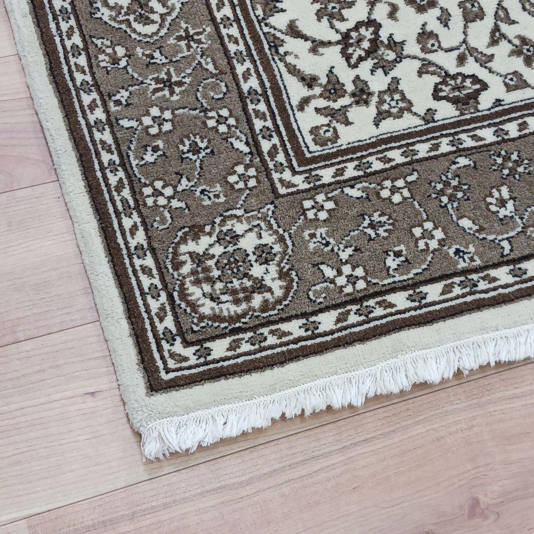 Y3350 トルコ カイセリ絨毯 ウール×コットン 手織 177×118㎝