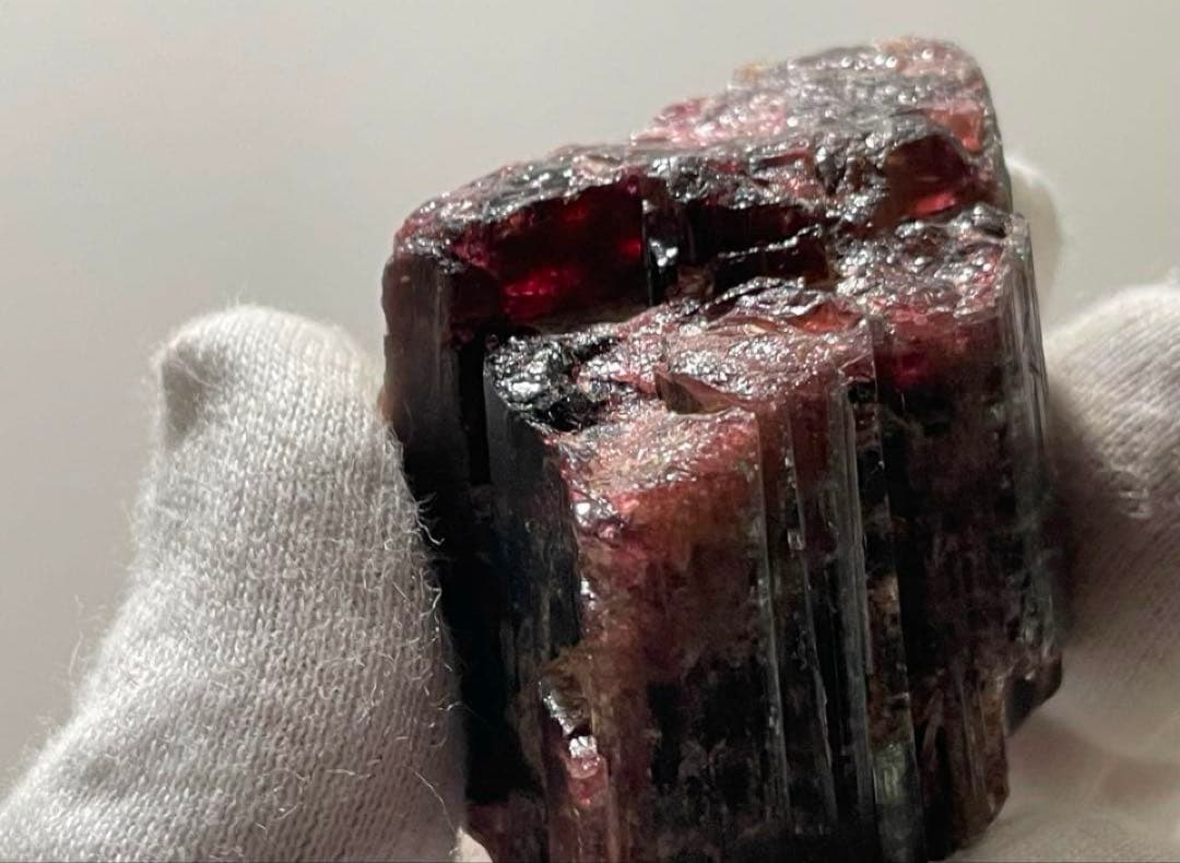 トルマリン原石　ルベライト原石　巨大