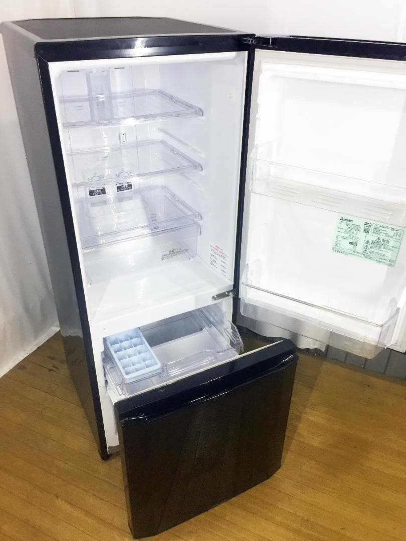 30日迄！送料無料◆三菱 ラウンドカット ２ドア冷蔵庫【♦MR-P15Y】