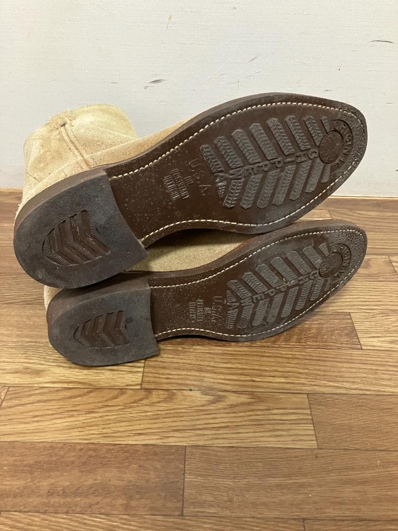 Chippewaチペワ ペコスブーツ スエード ベージュUS8