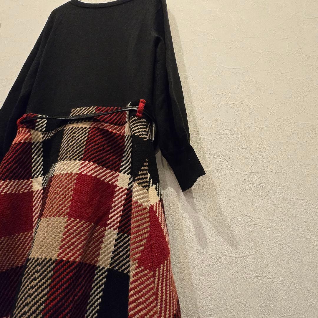 本田翼着用 完売品 BLUE LABEL　ドッキングワンピース　チェック　希少