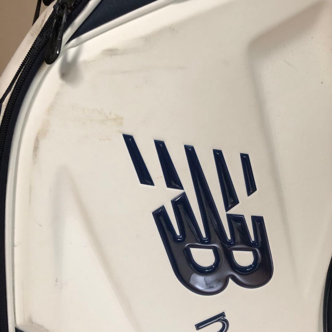 ニューバランス new balance キャディバッグ ホワイト フード付き