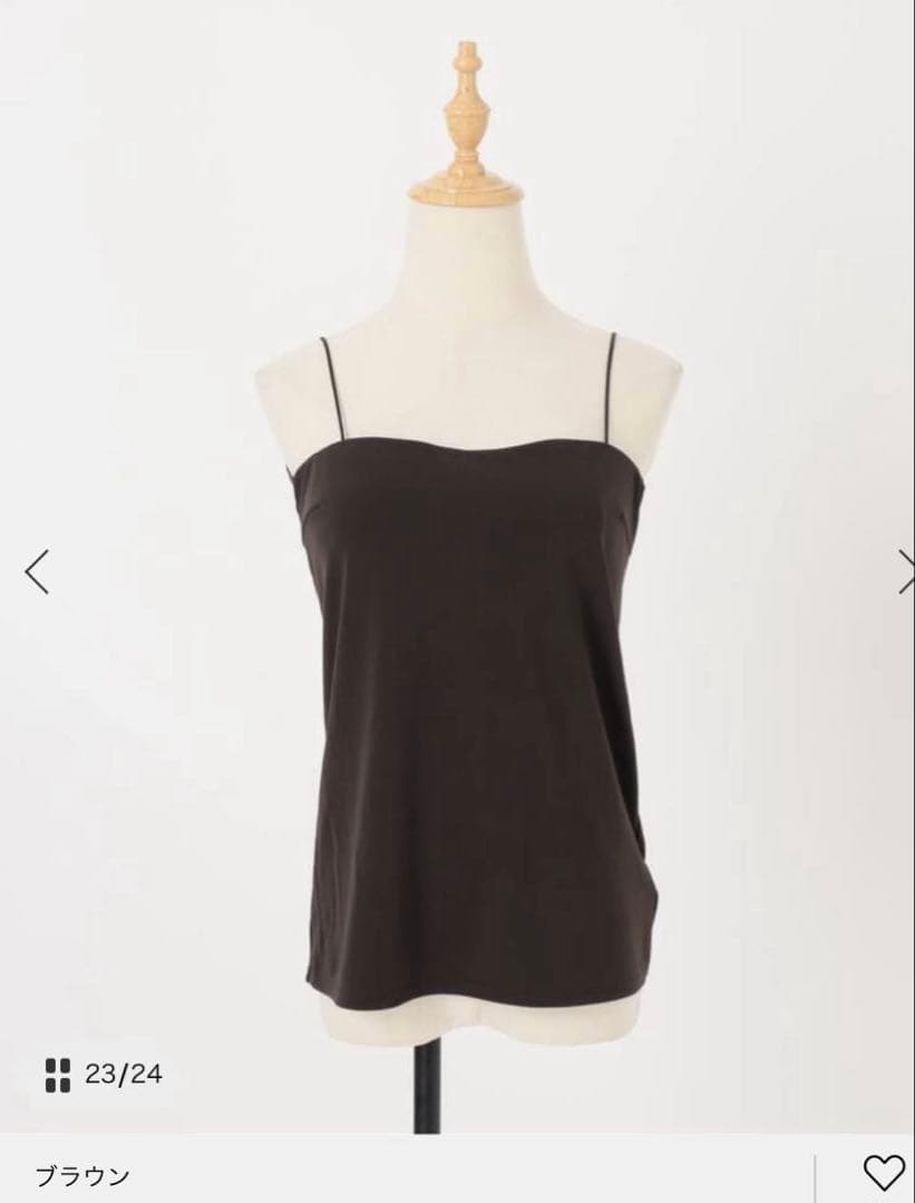 【Noble】カップ付きベアラインスイマーキャミ