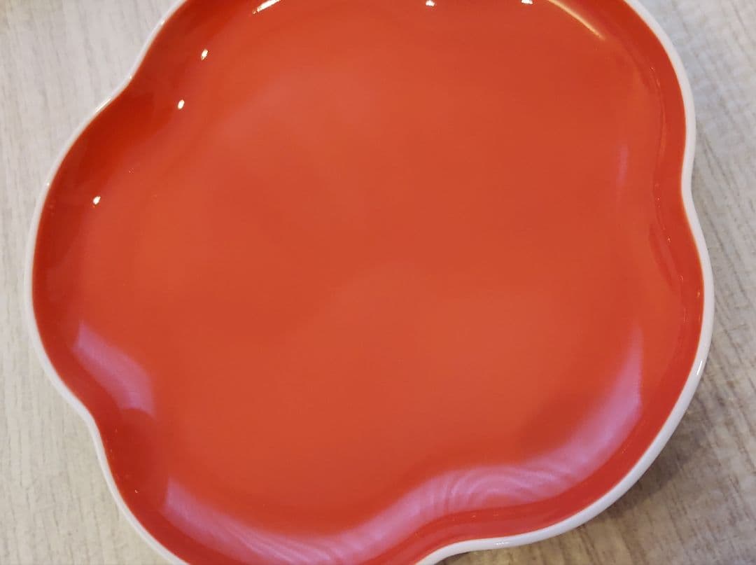 【新品】深川製磁　寿赤絵　トリプレット　緋(AKE)　3枚セット　宮内庁御用達