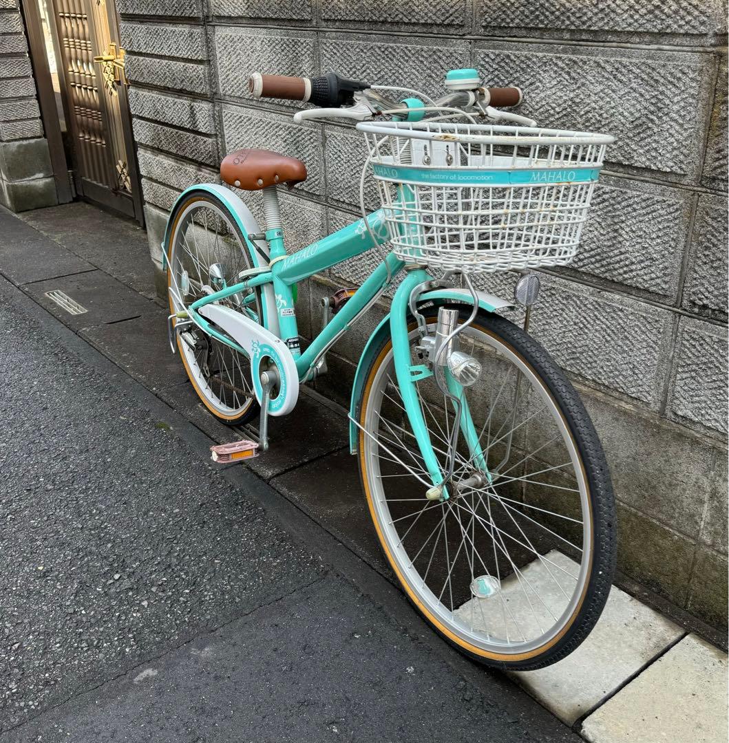 イオンバイク マハロジュニア 6段 24型 子供用自転車 グリーン 手渡しのみ