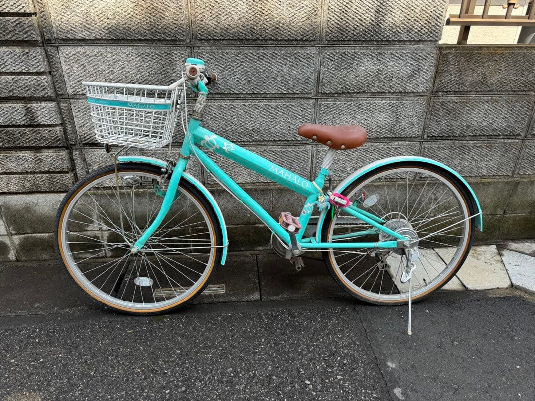 イオンバイク マハロジュニア 6段 24型 子供用自転車 グリーン 手渡しのみ