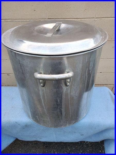 ♪アルミ製 業務用 大型寸胴鍋 蓋付き 幅50 高さ48ｃｍ♪