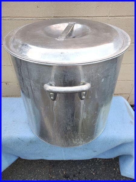 ♪アルミ製 業務用 大型寸胴鍋 蓋付き 幅50 高さ48ｃｍ♪