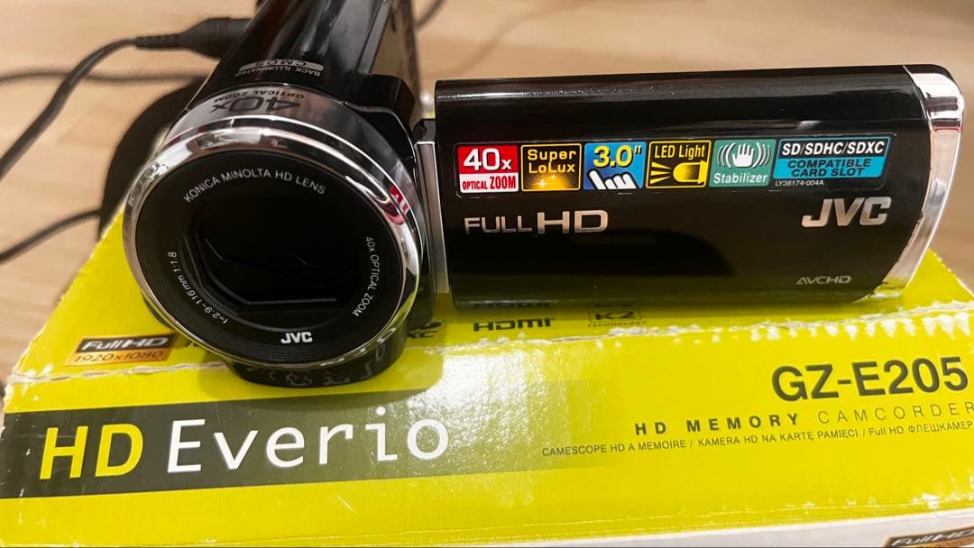 JVC HD Everio GZ-E205 ビデオカメラ