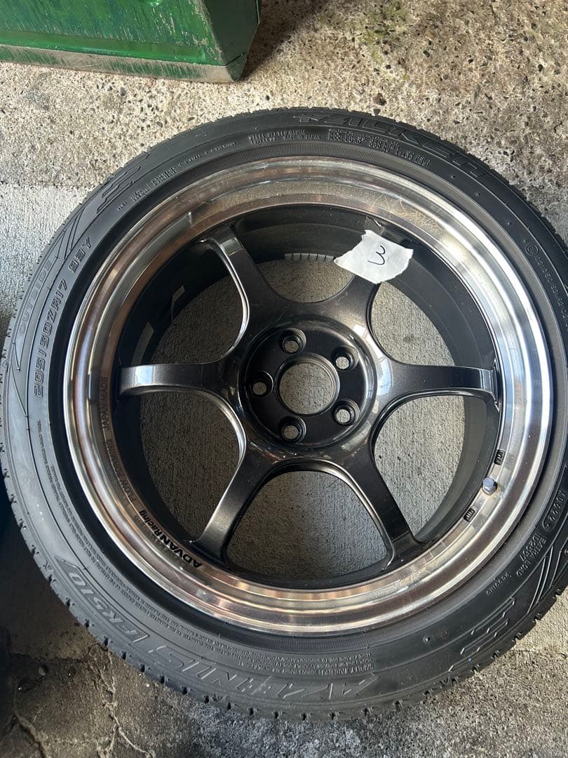 ADVAN RG-D2 17インチPCD100 5穴 7.5j +38