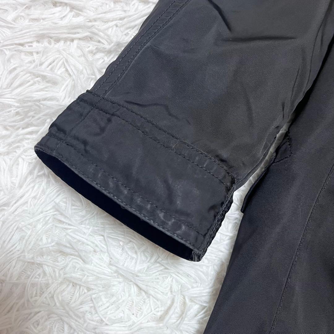 バーバリーブラックレーベル モッズコート タヌキファー キルティングライナー付き