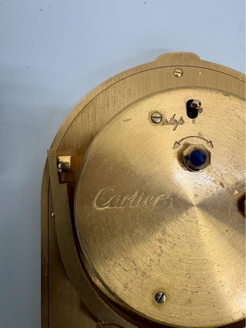 Cartier カルティエ ヴィンテージ トラベルクロック ローマ数字 現状品