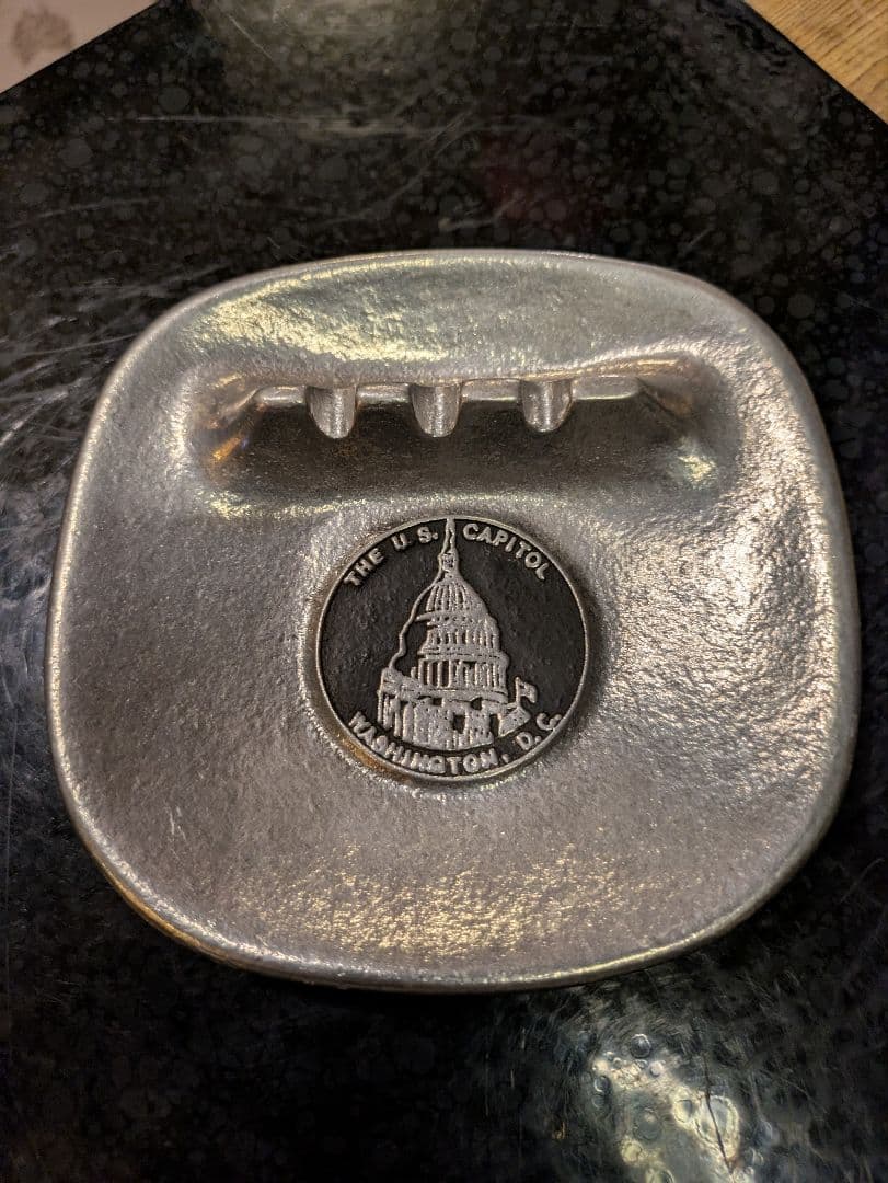 USヴィンテージ アッシュトレイ 灰皿 小物置き ディスプレイ ピューター