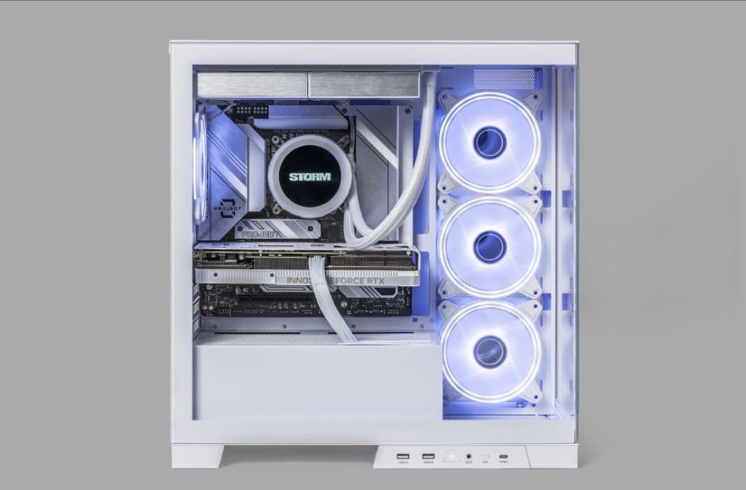 九条 稼働少 美品 高性能 ホワイト ゲーミングpc i5 4060Ti